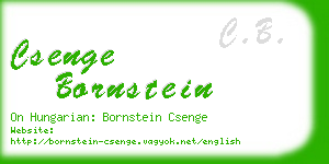 csenge bornstein business card